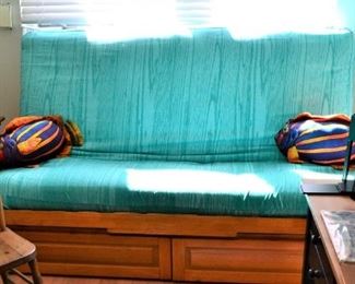 FUTON WITH STORAGE DRAWERS
