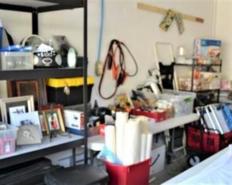 COOLERS, CHARTS, FRAMES, TOOLS, HARDWARE, SHELVING, LADDER