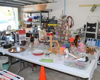 PACKED FULL GARAGE - KITCHEN WARES AND MUCH MORE
