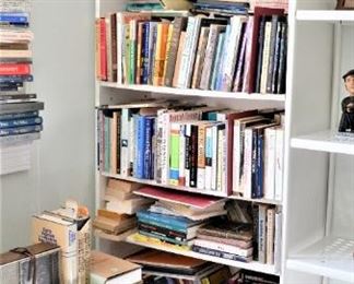 MORE BOOKS - HOME HAS EXTENSIVE LIBRARY, SHELVING AND BOOK CASES