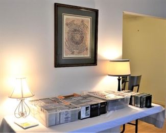 LAMPS AND FRAMED ART