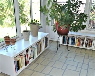 MORE SHELVING. FLOWER POTS