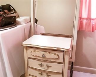 French Provincial Nightstand, Mirror