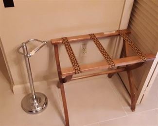 Luggage Stand, Toilet Paper Holder