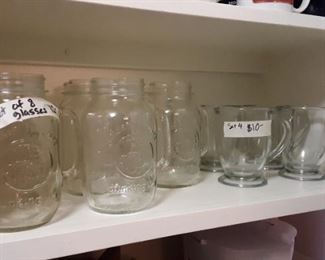 Mason Jar Glasses, Glass Coffee Mugs