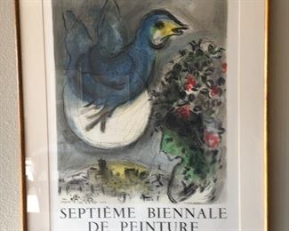 Signed Chagall poster  24.25 x 35.5 asking $120