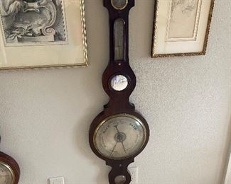 close up of the larger barometer.  13"w x 43"h asking $130.