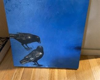 Sarah Bergmann "Untitled Crow #25" 17.5" sq.  asking $360 originally $650