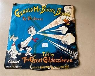Vintage record album Gerald McBoing Boing