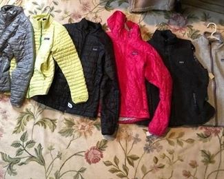 Great selection of Patagonia jackets and vests (various sizes)