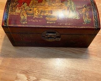 Painted antique asian box asking $180