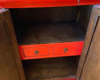 interior of the cabinet