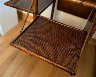 Table with two shelves open