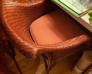 rattan desk chair