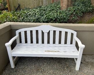 Sturdy garden bench 62" long asking $70 as found