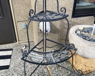 Three tiered corner plant stand asking $60