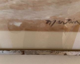 signature on Martin original