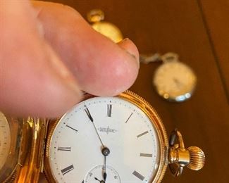 Elgin pocket watch on a chain