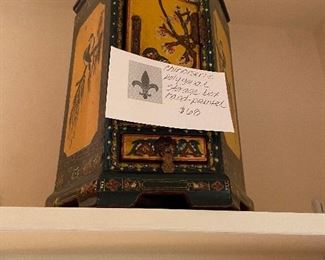antique square wooden box asking $68