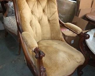 Rosewood Rococo Gentleman’s Chair
$175