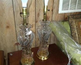 Pair of Cut Glass Lamps
$200