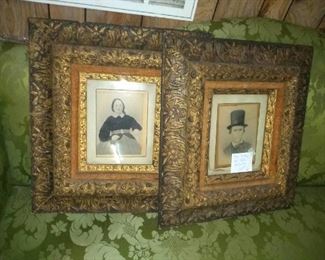 Pair of late 1800s portraits 
$80
