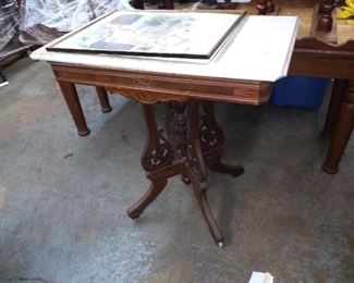 Eastlake MT table 
$125
Not original marble 