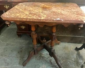 Ellzey - Faux finish Eastlake lamp table
$125