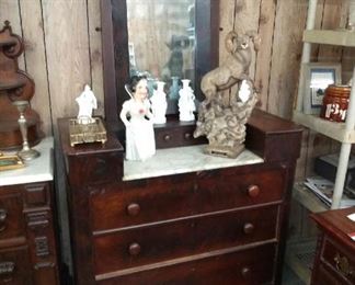 Flame Mahogany Steamboat Dresser from Oak Square
$195