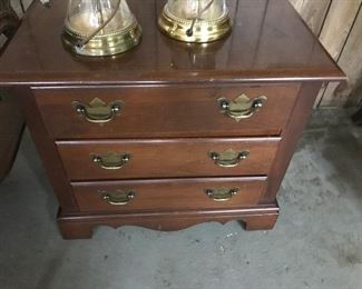 Pair of mahogany Spinster chests 
$95