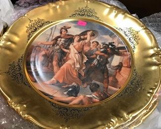 Curran - 11 Gilt banded cabinet plates 
$25 each