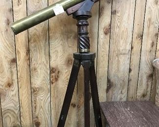 J Whitehouse Belgravia Brass Telescope on Stand 
$250