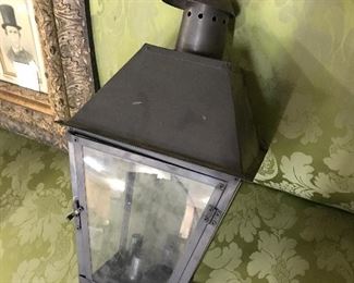 Lantern can be wired for gas or electricity 
$50