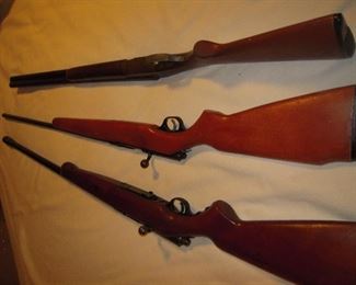 Stevens model 311 16 ga., Revelation bolt action 3 shot 410 ga. ,Mossberg bolt action 3 shot 16 ga.