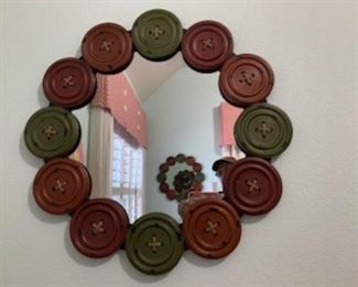 4 matching Button Mirrors