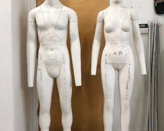 Male and female ghost mannequins. Ideal for e-commerce