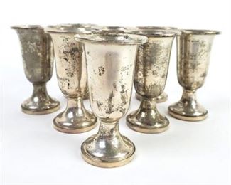 Lot 080
Lot (8) Fisher Weighted Sterling Silver Cordial Cups