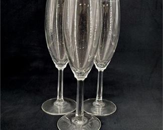 Lot 148
Lot (3) Champagne Flute Glasses