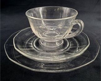 Lot 160
Glass Plates, Cups & Saucers Lot
