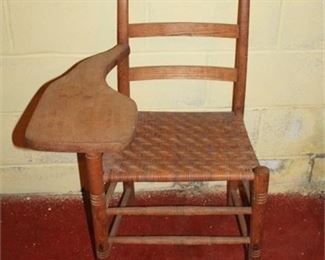 Lot 271
Vintage School Chair w/ Wicker Seat