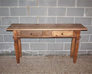 Lot 325
Rustic Console Table