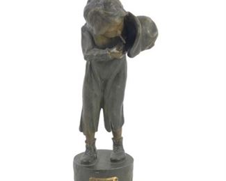 Lot 032
'A Beginner' Bronze Spelter Cast Figurine
