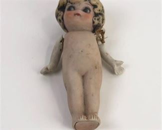 Lot 095
Antique Bisque Frozen Charolette Flapper Doll Japan