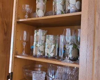 kitchen cabinets are full