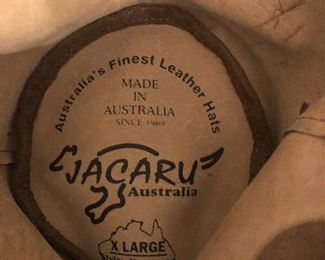 Jacaru Leather Hat from Australia