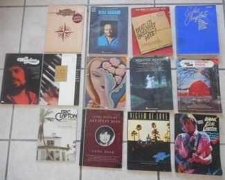 Vintage sheet music book lot of 13 - Country & Classic Rock       https://ctbids.com/#!/description/share/341231