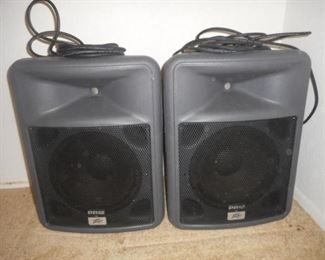 Pair of Peavey PR12 speakers, max power 400 watts, 18" w x 23"h https://ctbids.com/#!/description/share/341247