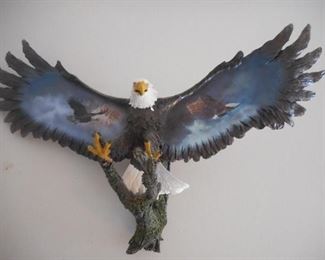 Bradford Exchange 'Silent Sentinel' Eagle 16" Wide https://ctbids.com/#!/description/share/341667