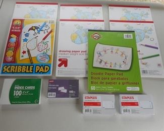 Large lot of NEW 7 Drawing Pads & 4 Index Cards https://ctbids.com/#!/description/share/341948