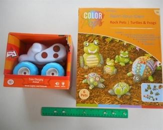 New & Sealed 18+ mos. & 2yrs + toys - Paint Your Own Pet Rock Kit & Animal https://ctbids.com/#!/description/share/341989